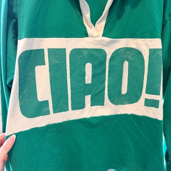 Daydreamer Green and White Rugby Shirt - Picture 6 of 11